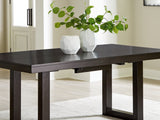 Neymorton Dark Grayish Brown Dining Table And 4 Chairs