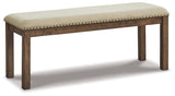 Moriville Beige Dining Bench