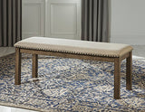 Moriville Beige Dining Bench