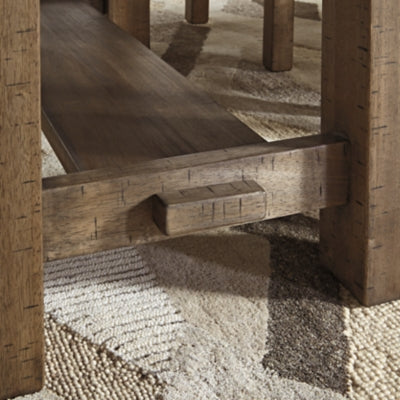 Moriville Grayish Brown Counter Height Dining Table And 4 Barstools