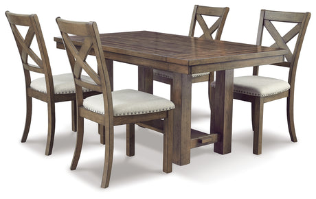 Moriville Beige Dining Table And 4 Chairs