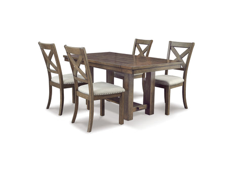Moriville Beige Dining Table And 4 Chairs