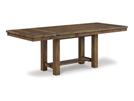 Moriville Grayish Brown Dining Table And 8 Chairs