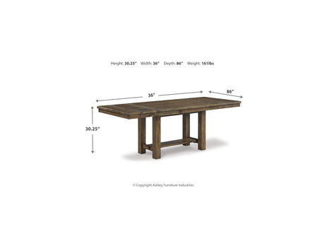 Moriville Beige Dining Table And 6 Chairs