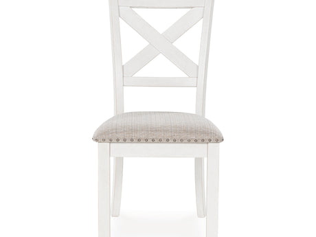 Robbinsdale Antique White Dining Table And 4 Chairs