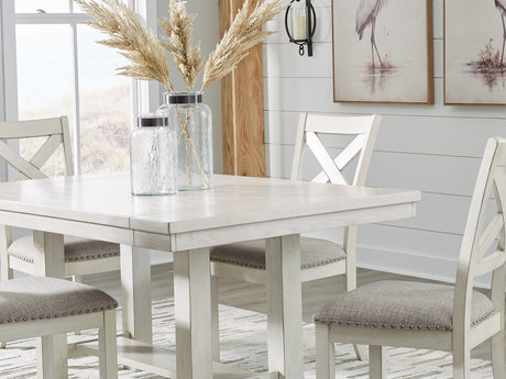 Robbinsdale Antique White Dining Table And 4 Chairs