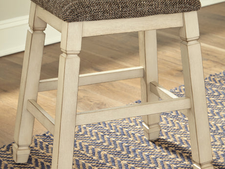 Bolanburg Antique White Counter Height Dining Table And 4 Barstools