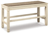 Bolanburg Two-Tone Counter Height Dining Bench
