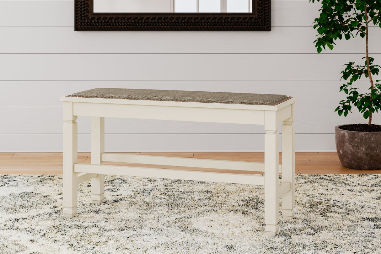 Bolanburg Two-Tone Counter Height Dining Bench