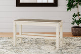 Bolanburg Two-Tone Counter Height Dining Bench