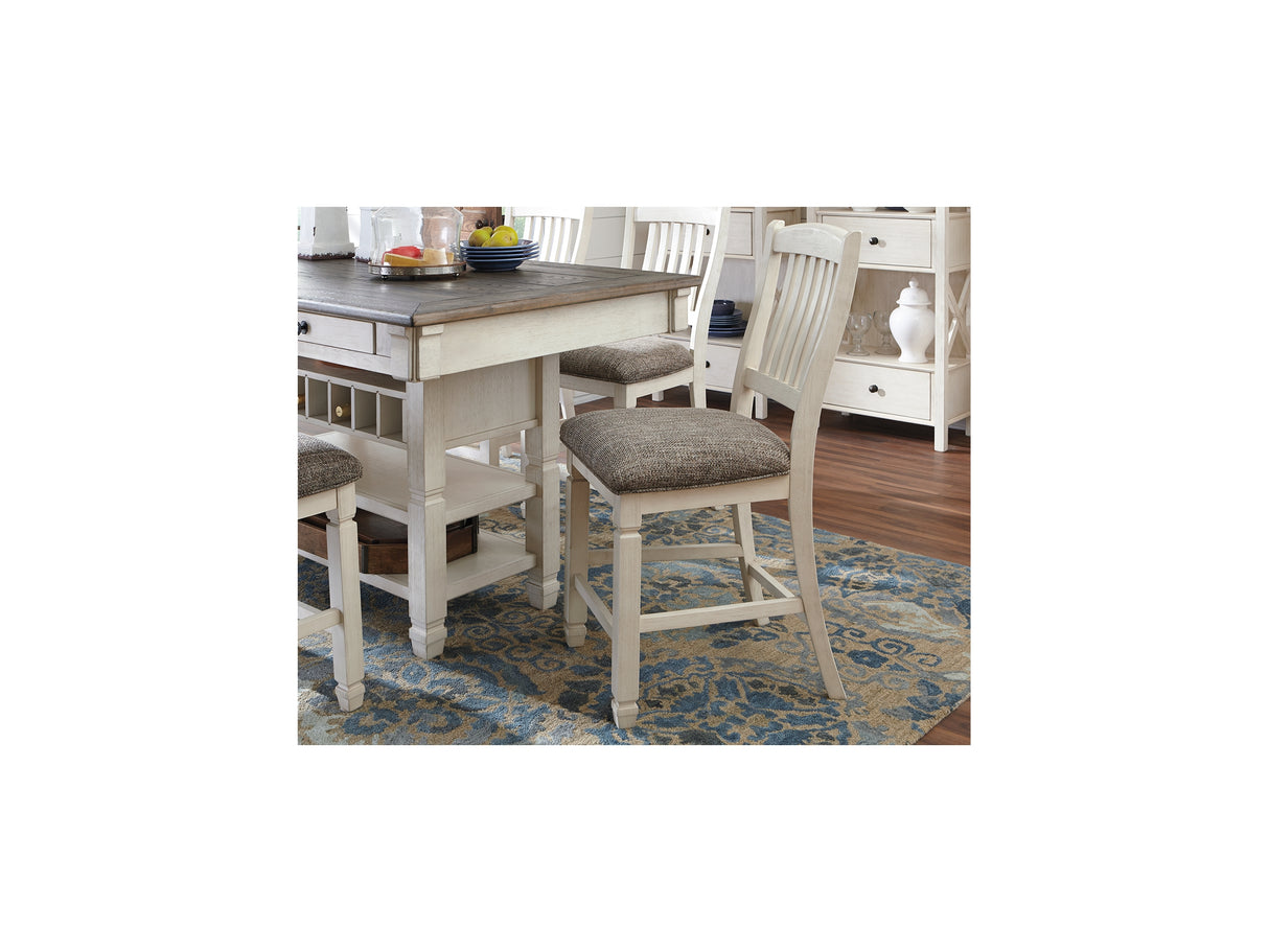 Bolanburg Antique White Counter Height Dining Table And 4 Barstools