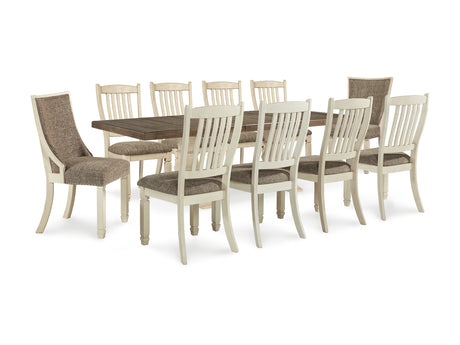Bolanburg Antique White Dining Table And 10 Chairs
