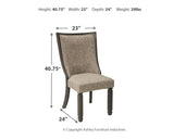 Tyler Black/Grayish Brown Creek Dining Chair