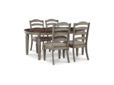 Lodenbay Antique Gray Dining Table And 4 Chairs