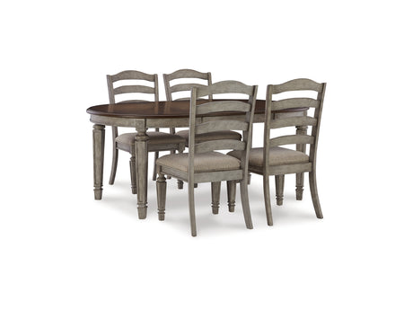 Lodenbay Antique Gray Dining Table And 4 Chairs