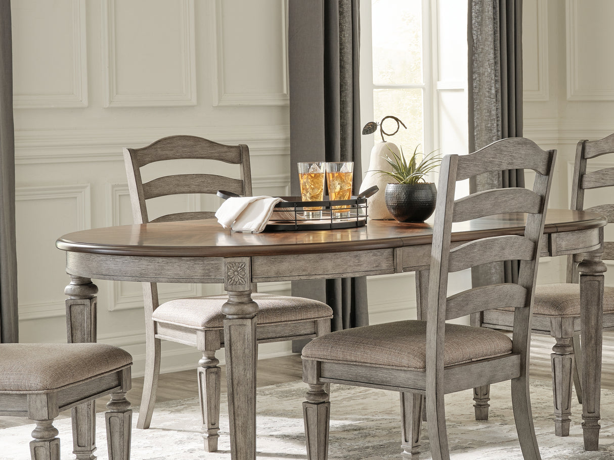 Lodenbay Antique Gray Dining Table And 4 Chairs