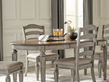 Lodenbay Antique Gray Dining Table And 4 Chairs