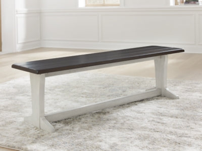 Darborn Gray/Brown 62" Dining Bench