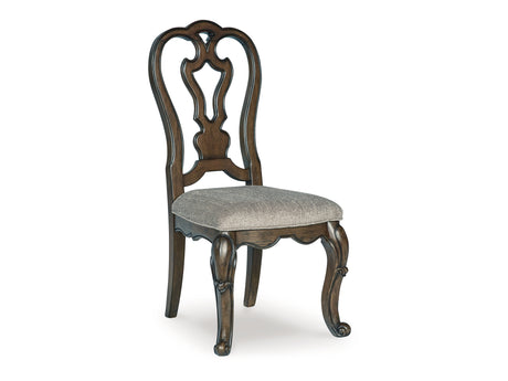 Maylee Dark Brown Dining Table And 4 Chairs