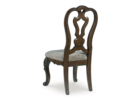 Maylee Dark Brown Dining Table And 4 Chairs