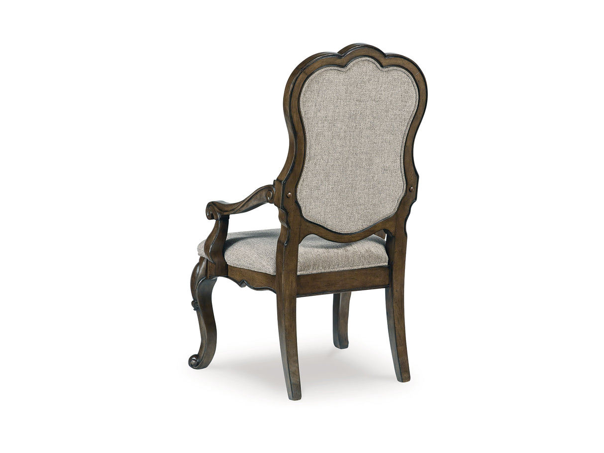 Maylee Dark Brown Dining Table And 4 Chairs