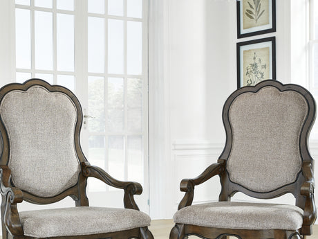 Maylee Dark Brown Dining Table And 4 Chairs