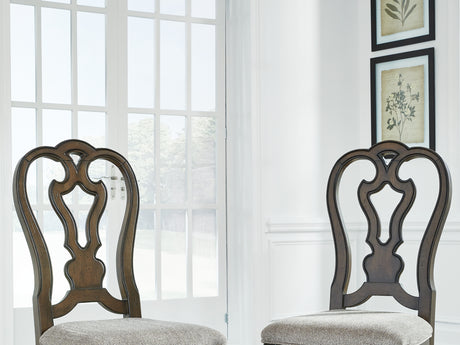 Maylee Dark Brown Dining Table And 4 Chairs