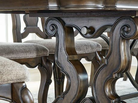 Maylee Dark Brown Dining Extension Table