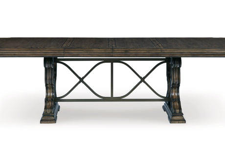 Maylee Dark Brown Dining Extension Table
