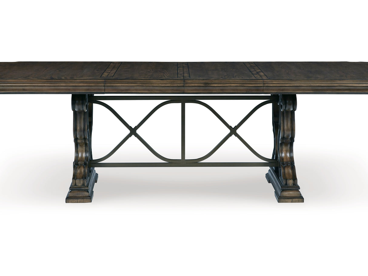 Maylee Dark Brown Dining Extension Table