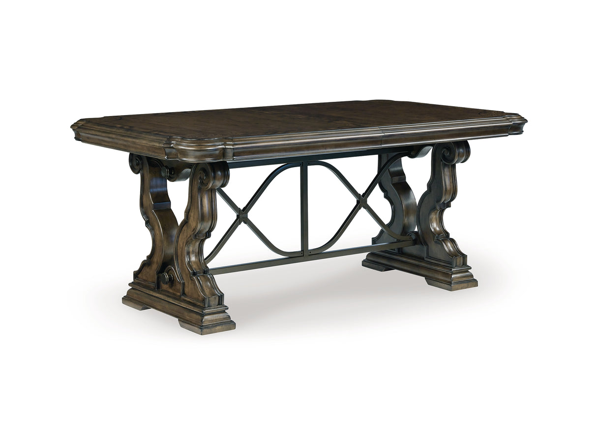 Maylee Dark Brown Dining Extension Table