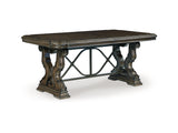 Maylee Dark Brown Dining Extension Table