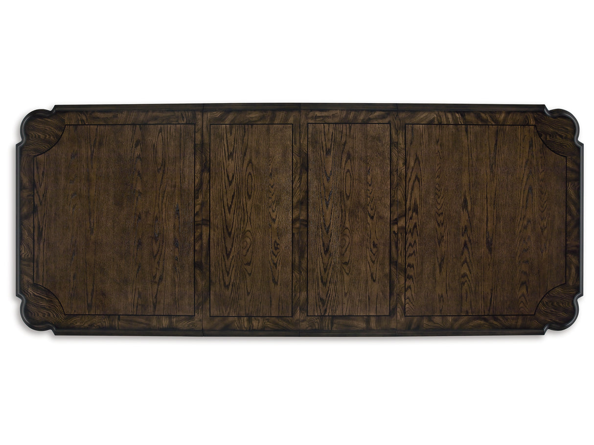 Maylee Dark Brown Dining Extension Table