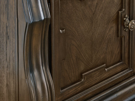 Maylee Dark Brown Dining Buffet And Hutch