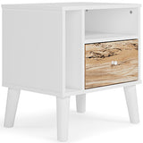 Piperton Two-Tone Brown/White Nightstand