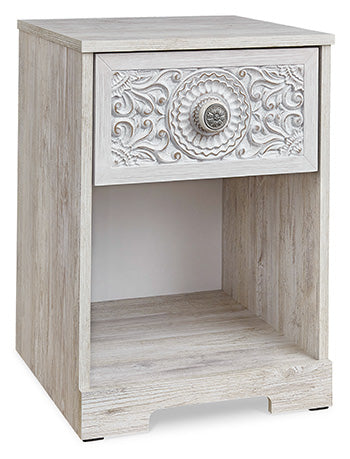 Paxberry Whitewash Nightstand