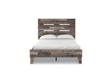 Neilsville Multi Gray Full Panel Platform Bed