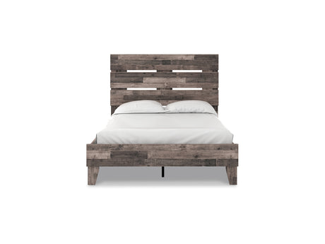 Neilsville Multi Gray Full Panel Platform Bed