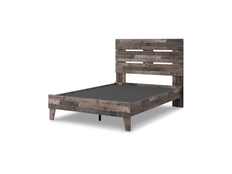 Neilsville Multi Gray Full Panel Platform Bed