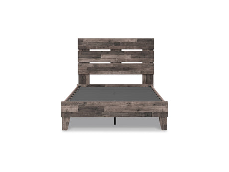 Neilsville Multi Gray Full Panel Platform Bed