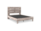 Neilsville Whitewash Queen Panel Platform Bed