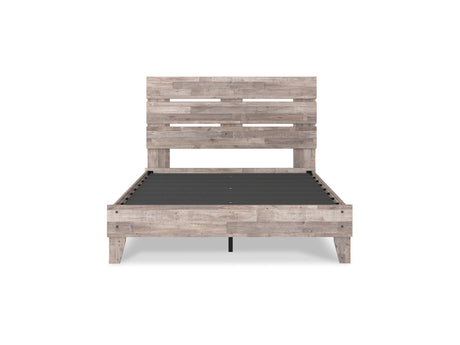 Neilsville Whitewash Queen Panel Platform Bed