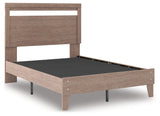 Flannia Gray Full Panel Platform Bed