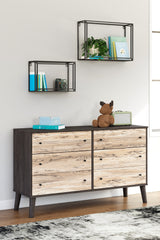 Piperton Two-Tone Brown/Black Dresser