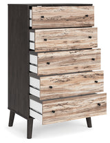 Piperton Two-Tone Brown/Black Chest Of Drawers