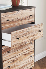 Piperton Two-Tone Brown/Black Chest Of Drawers