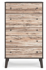 Piperton Two-Tone Brown/Black Chest Of Drawers