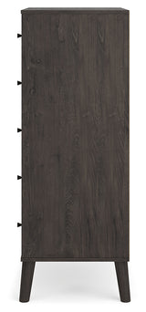 Piperton Two-Tone Brown/Black Chest Of Drawers