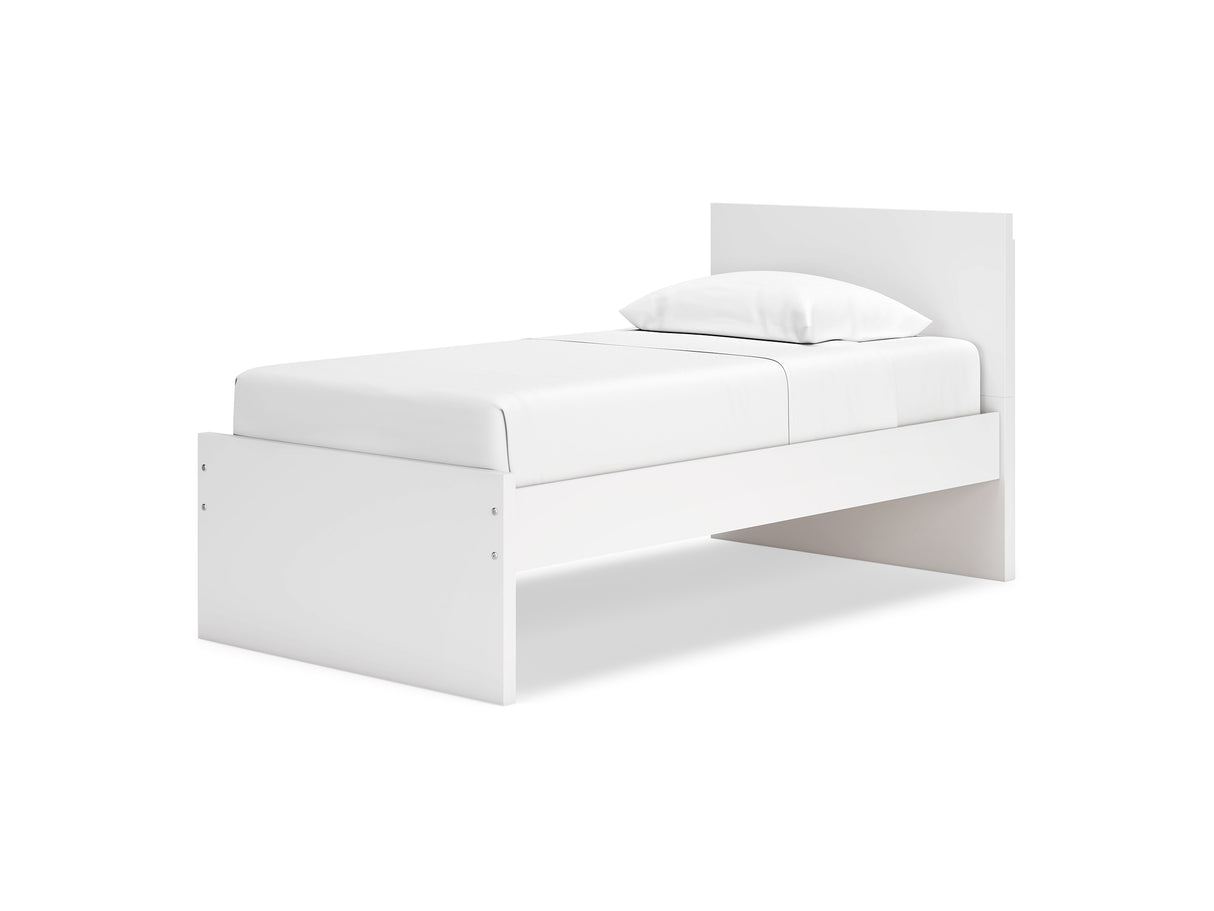 Onita White Twin Panel Platform Bed