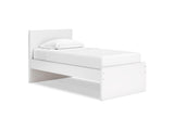 Onita White Twin Panel Platform Bed